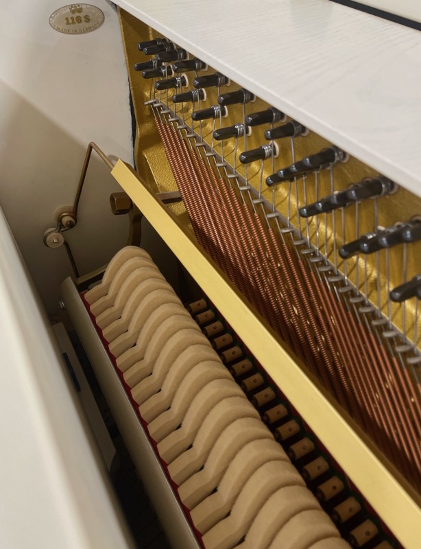 Acheter un piano Schimmel 116S d'occasion couleur ivoire